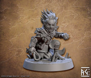 Halfling Gnome Rogue ,Ranger Sharpshooter Fighter w/ Sling PC NPC | Dungeons & Dragons | 28mm,32mm,54mm,75mm Scales Pathfinder Artisan Guild - Only-Games