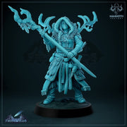 Human Female Druid, Shaman PC / NPC Unpainted | 28mm,32mm,54mm,75mm,100mm Scale | Resin Dungeons and Dragons D&D 5e  | Pathfinder | - Only-Games