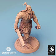 Orc Fighter Barbarian Two Swords, Half-Orc | Scales: 28mm,32mm , 54mm,75mm,100mm  Megaboss | Dungeons & Dragons 5e | Pathfinder - Only-Games
