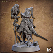 Halfling Gnome Druid Wizard Adventurer PC NPC | Resin Miniature | Dungeons & Dragons | 28mm,32mm.54mm,75mm Scales |Pathfinder |Artisan Guild - Only-Games