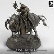 Chaos Knight Mounted on Horse Great Axe , Oathbreaker Paladin |  Dungeons and Dragons 5e  | 28mm,32mm,54mm,75mm Scale | Pathfinder - Only-Games