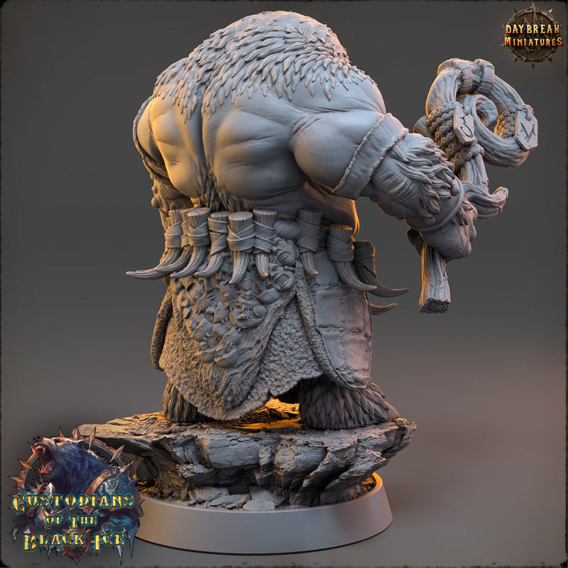 Druid BearFolk  Werebear Humanoid  Scales: 28mm, 32mm,54mm,75mm,100mm | D&D 5e | Dungeons and Dragons | Pathfinder | Daybreak Miniatures - Only-Games