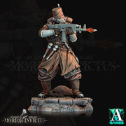 Sci-Fi Miniature Light Infantry Army Veteran | 28mm,32mm, 54mm, 75mm,100mm Scales | Resin Mini | Morior Shocktrooper TPG | Archvillain Games - Only-Games