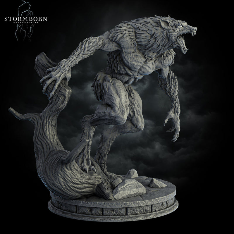 Werewolf Lycanthrope | Scales: 28mm,32mm,54mm,75mm,100mm | D&D 5e Megaboss | Dungeons and Dragons | Pathfinder | Stormborn Collectibles - Only-Games