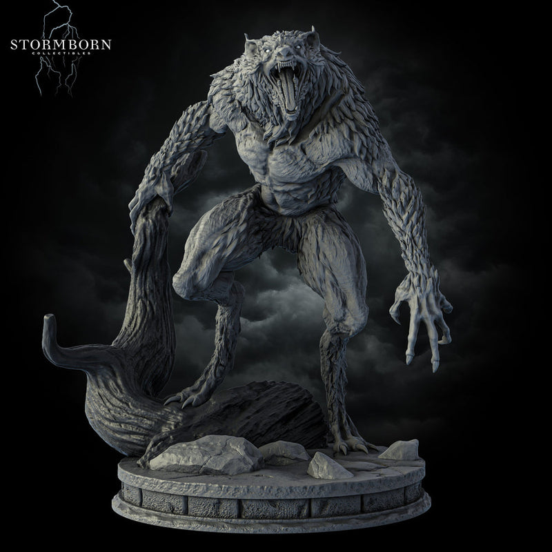 Werewolf Lycanthrope | Scales: 28mm,32mm,54mm,75mm,100mm | D&D 5e Megaboss | Dungeons and Dragons | Pathfinder | Stormborn Collectibles - Only-Games