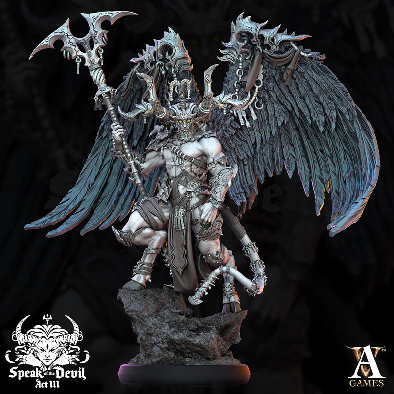 Archdevil, Demon Lord Fiend, Devil | 28mm,32mm,54mm,75mm Scale  - Boss Monster Mini D&D 5e - Pathfinder Figurine | Archvillain games - Only-Games