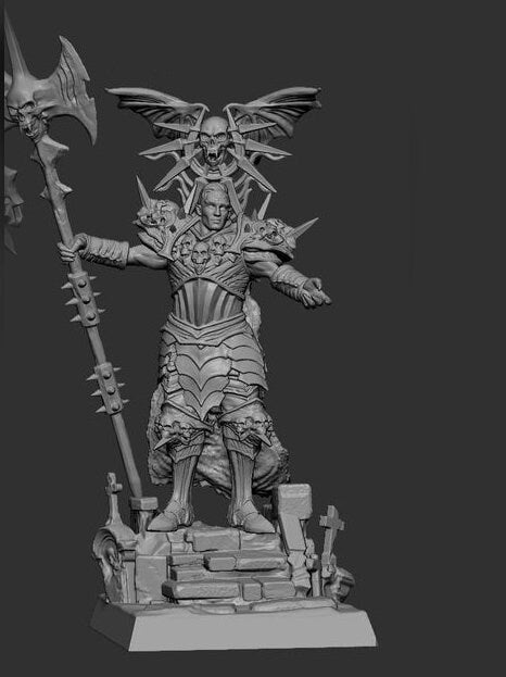 Vampire Lord Strahd, Undead D&D 5e Unpainted Miniature | 28mm, 32mm, 54mm,75mm, 100 Scales | Dungeons and Dragons gift idea| Pathfinder | - Only-Games