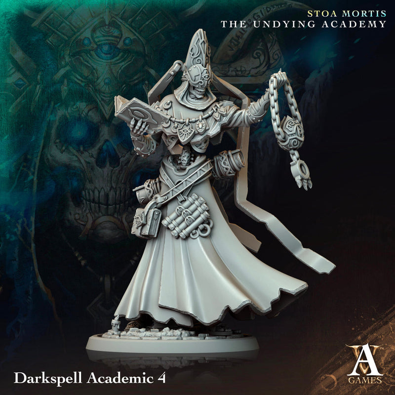 Undead Lich Wizard, Monster Miniature | 28mm,32mm,54mm,75mm,100mm Scales | Dungeons and Dragons Pathfinder | DnD 5e gift idea, RPG figure - Only-Games