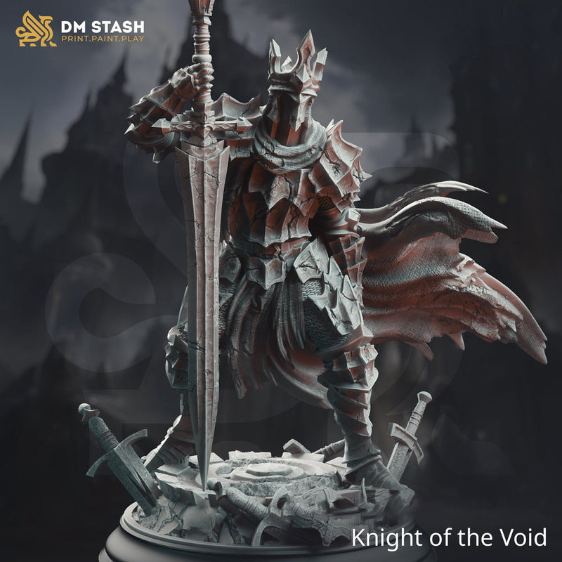 Undead Death Knight, Shadow Overlord | 28mm, 32mm, 54mm,75mm,100mm Scale Resin Miniature | DM Stash | Dungeons and Dragons | - Only-Games