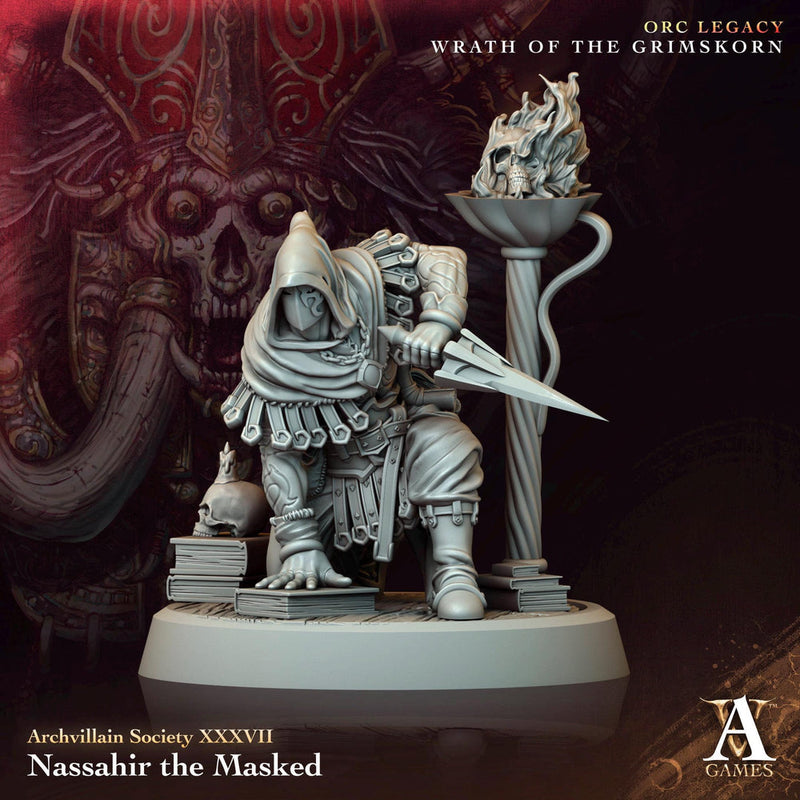 Human Rogue, Thief, Master Assassin | 28mm, 32mm,54mm,75mm,100mm Scale Resin Miniature | Dungeons and Dragons Pathfinder | Archvillain Games - Only-Games