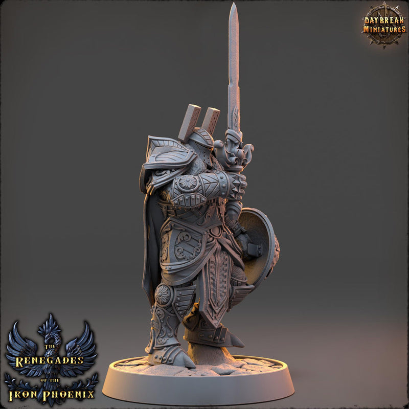 Oath of the Conquest Paladin, Cleric  | 28mm, 32mm, 54mm, 75mm Scales | 100mm Tall | Dungeons and Dragons | Pathfinder | Daybreak Miniatures - Only-Games