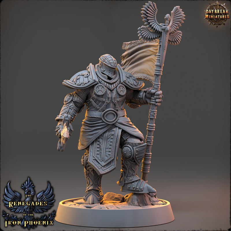Oath of the Conquest Paladin, Cleric  | 28mm, 32mm, 54mm, 75mm Scales | 100mm Tall | Dungeons and Dragons | Pathfinder | Daybreak Miniatures - Only-Games