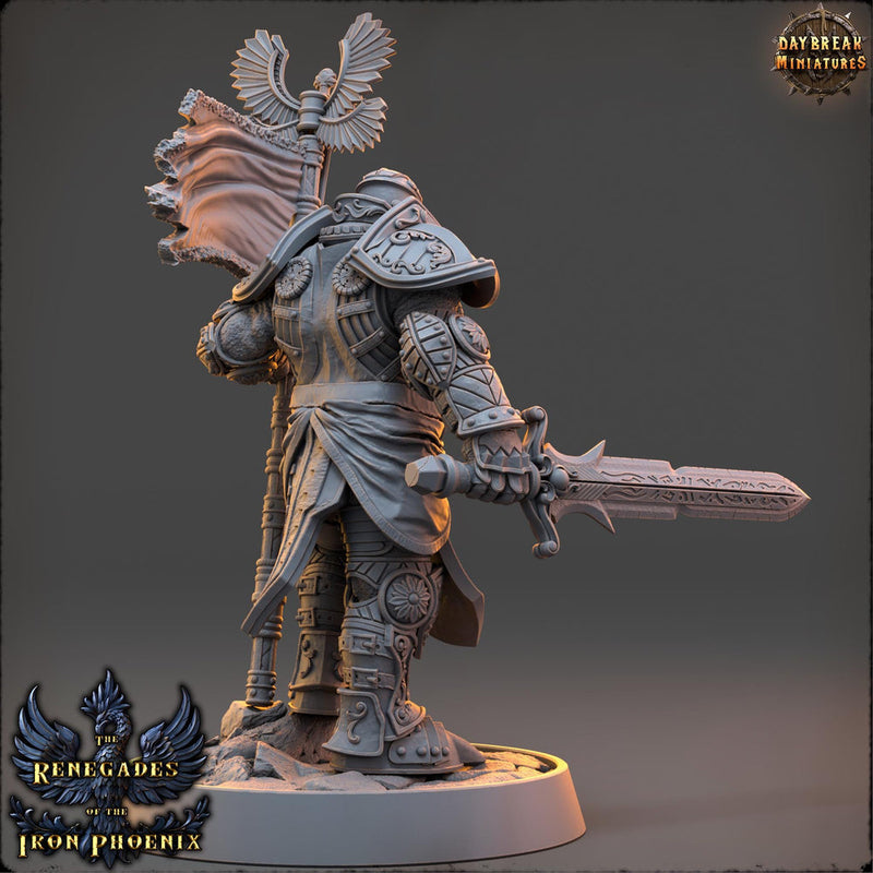 Oath of the Conquest Paladin, Cleric  | 28mm, 32mm, 54mm, 75mm Scales | 100mm Tall | Dungeons and Dragons | Pathfinder | Daybreak Miniatures - Only-Games