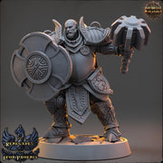 Light Domain Cleric, Paladin PC /NPC Unpainted | 28mm,32mm,54mm,75mm,100mm Scales | Dungeons and Dragons | Pathfinder | Daybreak Miniatures - Only-Games