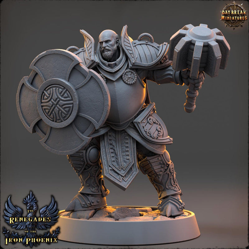 Light Domain Cleric, Paladin PC /NPC Unpainted | 28mm,32mm,54mm,75mm,100mm Scales | Dungeons and Dragons | Pathfinder | Daybreak Miniatures - Only-Games