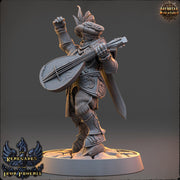 Human Female Bard Rogue PC / NPC| Unpainted Resin miniature | 28mm,32mm,54mm,75mm,100mm Scale | Figurine mini -D&D 5e | Daybreak Miniatures - Only-Games