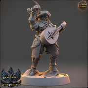 Human Female Bard Rogue PC / NPC| Unpainted Resin miniature | 28mm,32mm,54mm,75mm,100mm Scale | Figurine mini -D&D 5e | Daybreak Miniatures - Only-Games