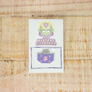 Purple Dungeon Meowster Cat Enamel Pin