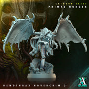 Sci-Fi Flying Insectoid Hemothrax Hovercrim Miniature | 25mm, 40mm, 50mm, 60mm BASE SIZES | Resin Unpainted | Sci-fi Archvillain Games - Only-Games
