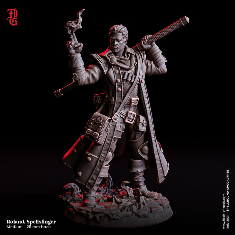 Sorcerer Spellslinger, Wizard, Warlock | 5 Sizes /Scale Player Character Mini-D&D 5e Pathfinder Figurine - Only-Games