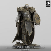 Oathbreaker Paladin, Fighter,Soldier Sword and Shield, DnD Unpainted Miniature| 28mm, 32mm,54mm,75mm,100mm Scales | Dungeons & Dragons - Only-Games