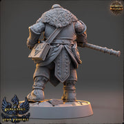 Human Cleric, Paladin PC /NPC Unpainted | 28mm,32mm,54mm,75mm,100mm Scales | Dungeons and Dragons | Pathfinder | Daybreak Miniatures - Only-Games