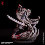 Warlock Hexblade, Rogue, Thief, Ranger PC / NPC | 5 Sizes /Scales | Mini -D&D Pathfinder Figurine - Only-Games