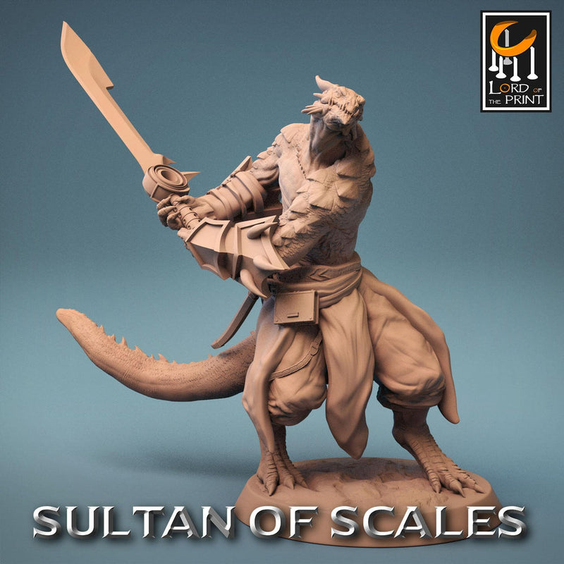 Dragonborn Fighter Ranger Barbarian | 28mm,32mm,54mm,75mm,100mm Scale Resin Mini | Dungeons and Dragons D&D 5e Pathfinder |Lord of the Print - Only-Games