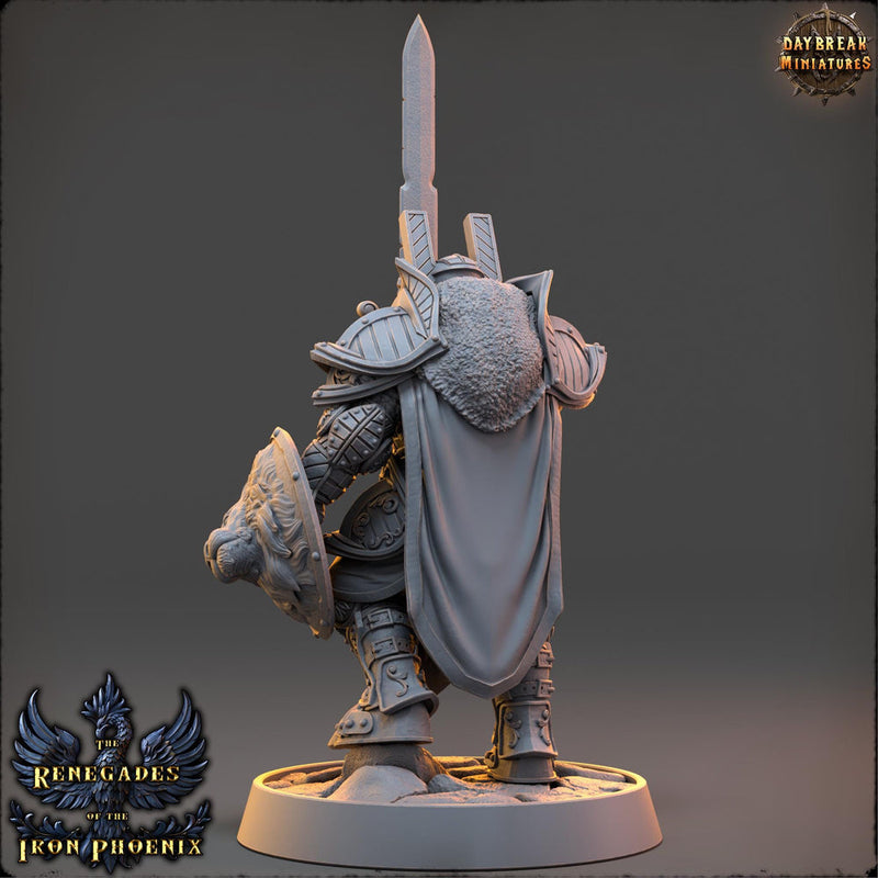 Oath of the Conquest Paladin, Cleric  | 28mm, 32mm, 54mm, 75mm Scales | 100mm Tall | Dungeons and Dragons | Pathfinder | Daybreak Miniatures - Only-Games