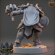 Light Domain Cleric, Paladin PC /NPC Unpainted | 28mm,32mm,54mm,75mm,100mm Scales | Dungeons and Dragons | Pathfinder | Daybreak Miniatures - Only-Games