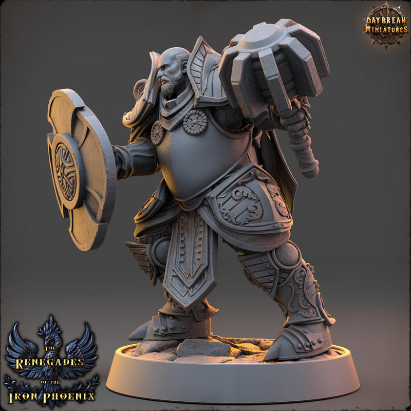 Light Domain Cleric, Paladin PC /NPC Unpainted | 28mm,32mm,54mm,75mm,100mm Scales | Dungeons and Dragons | Pathfinder | Daybreak Miniatures - Only-Games