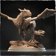 Wyvern, European Wyvern  (4 sizes) D&D  Miniature |  250mm Long,  225mm Wing Span | Resin Dragon Statue | Figurine | Dungeons and Dragons 5e - Only-Games