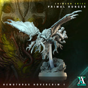 Sci-Fi Flying Insectoid Hemothrax Hovercrim Miniature | 25mm, 40mm, 50mm, 60mm BASE SIZES | Resin Unpainted | Sci-fi Archvillain Games - Only-Games