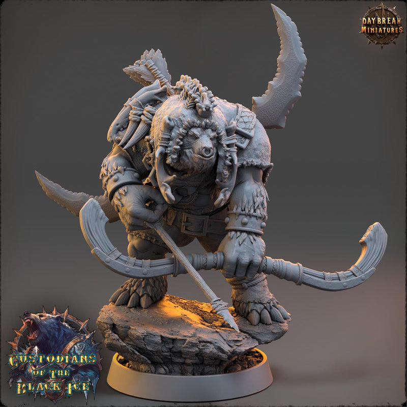 BearFolk Fighter Werebear Fighter Archer 5 Sizes /| D&D 5e | Dungeons and Dragons |Pathfinder - Only-Games