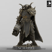 Oathbreaker Paladin, Fighter Battlemaster Maul PC / NPC, DnD 5e Unpainted Mini| 28mm, 32mm,54mm,75mm,100mm Scales | Dungeons & Dragons - Only-Games