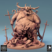 Flesh Golem Abomination Pestilence Demon (4 sizes) | 110mm Tall Proxy size | Large, Huge, Gargantuan D&D scale | Daemon Mini | Wargames  | - Only-Games