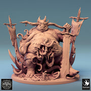 Flesh Golem Abomination Pestilence Demon (4 sizes) | 110mm Tall Proxy size | Large, Huge, Gargantuan D&D scale | Daemon Mini | Wargames  | - Only-Games