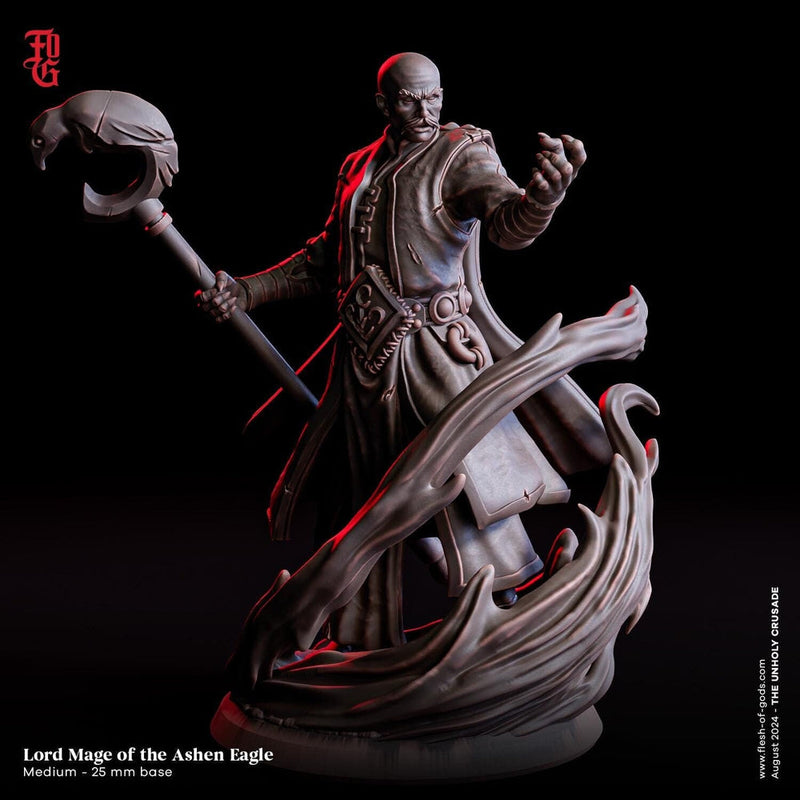 Wizard, Warlock, Sorcerer, Cleric | 28mm,32mm,54mm,75mm,100mm Scale | Player Character Mini Minis D&D 5e Pathfinder Figurine | Flesh of Gods - Only-Games