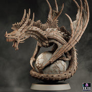 Flying Dragon Beast (4 sizes) D&D Miniature | Young, Adult, Huge, Gargantuan (183mm High) | Resin Statue| Figurine | Dungeons and Dragons 5e - Only-Games