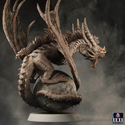 Flying Dragon Beast (4 sizes) D&D Miniature | Young, Adult, Huge, Gargantuan (183mm High) | Resin Statue| Figurine | Dungeons and Dragons 5e - Only-Games