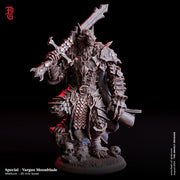 Werewolf Fighter, Wolf Folk, Wolfkind in Armor | 28mm,32mm,54mm,75mm,100mm Scales, | Dungeons and Dragons D&D 5e | Pathfinder| Flesh of Gods - Only-Games