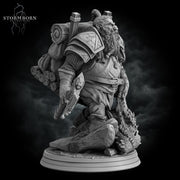 Dwarf Fighter Dragon Hunter (Baby dragon :) ) PC / NPC | 28mm,32mm,54mm,75mm,100mm Scales | Player Character Mini D&D 5e Pathfinder Figurine - Only-Games