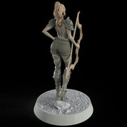 Female Elf, Human Fighter Ranger Sharpshooter, Mini | 28mm,32mm,54mm,75mm,100mm Scale | Resin Dungeons and Dragons D&D 5e  | Pathfinder - Only-Games