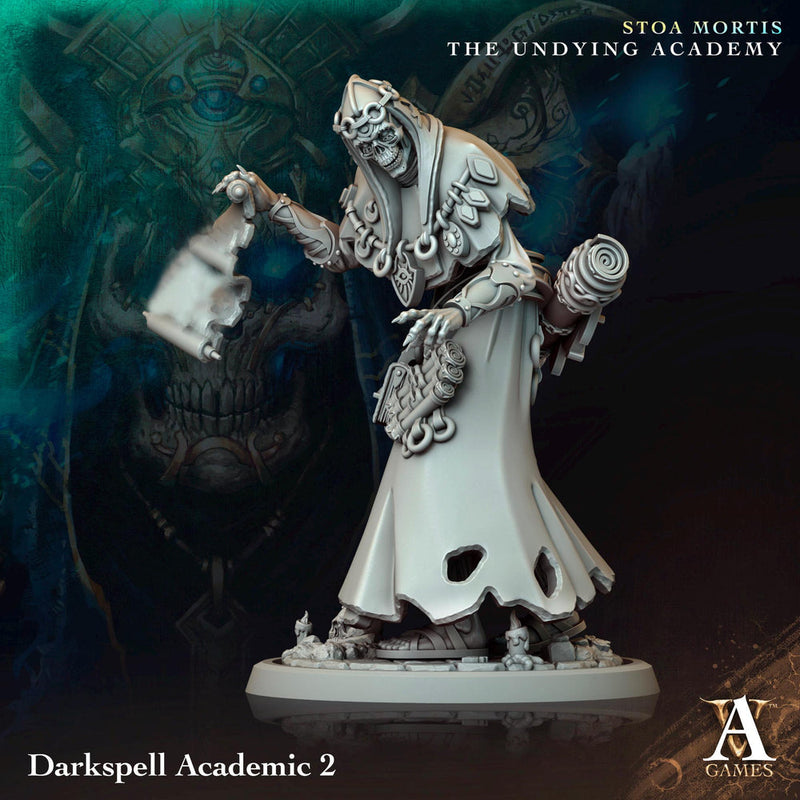 Undead Lich Wizard, Monster Miniature | 28mm,32mm,54mm,75mm,100mm Scales | Dungeons and Dragons Pathfinder | DnD 5e gift idea, RPG figure - Only-Games