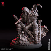 Human Ranger, Rogue, Fighter | 28mm,32mm,54mm,75mm,100mm Scale Resin Miniature |Dungeons and Dragons D&D 5e Pathfinder |Flesh of Gods - Only-Games