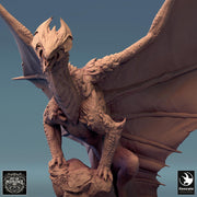 Metallic Ancient Brass Dragon- (4 sizes) D&D Miniature | 190mm Wing Span,223mm Height | Resin Figurine |Dungeons and Dragons 5e Pathfinder - Only-Games