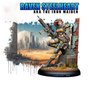 Female Sci-Fi Warrior Soldier, PC NPC Unpainted Resin Miniature | NSFW Topless & Nude versions | 28mm, 32mm,54mm, 75mm, 100mm Scales |DnD 5e - Only-Games