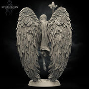 Female Celestial Angel PC NPC D&D Miniature | 28mm, 32mm, 54mm,75mm, 100mm Scales | Pathfinder Figure | Figurine unpainted | RPG Gift Idea - Only-Games