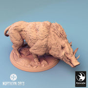 Wild Boar and Giant Boar Miniatures | Dungeons and Dragons 5e  | 28mm,32mm, 54mm, 75mm, 100mm Scale | Pathfinder | Rescale miniatures - Only-Games