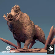 Wild Boar and Giant Boar Miniatures | Dungeons and Dragons 5e  | 28mm,32mm, 54mm, 75mm, 100mm Scale | Pathfinder | Rescale miniatures - Only-Games